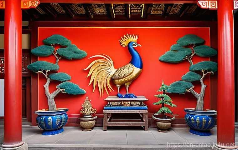 도교 사원의 구조 - **Prompt 1: "A serene, vibrant Taoist temple complex, nestled harmoniously within a lush, natural la...